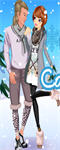 Winter Couple Dating Dress Up